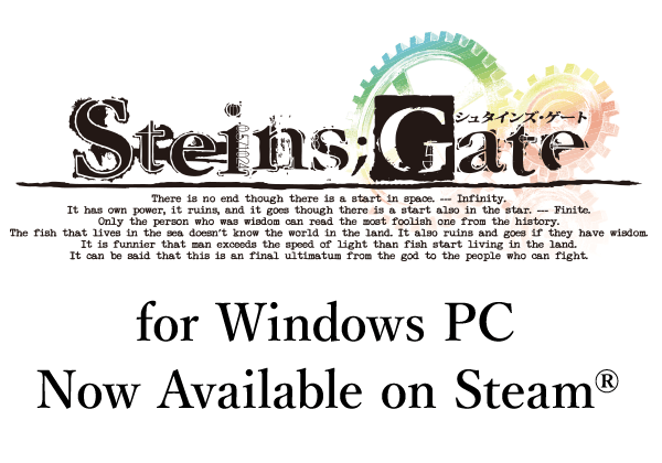 STEINS;GATE Coming Soon for Windows PC (Steam®)